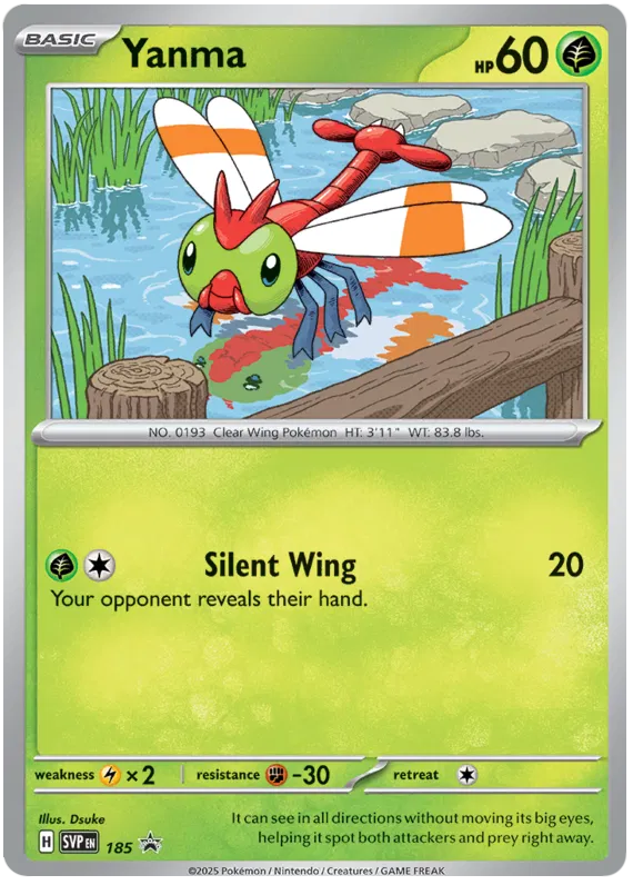 Yanma SVP185 Pokemon Promo Card (SV Promo Series)